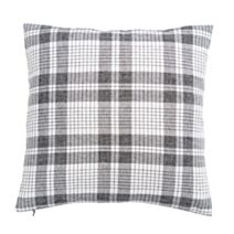 Coussin 40x40cm Déhoussable Wazabi gris noir