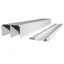 Rail en acier YKARIO RECOUPABLE 360 cm - blanc