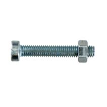 8 boulons tête cylindrique acier zingué 6x80 - INVENTIV