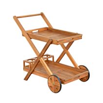 Desserte roulante acacia Trolley 81x50x70cm - INVENTIV