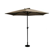 Parasol droit Chypre III Ø3m Taupe - INVENTIV