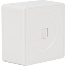 Prise RJ45 saillie Helios blanc - INVENTIV