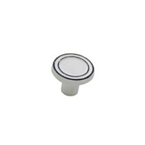 Bouton meuble Nagpur Métal Blanc ø37mm h28mm - B BEAUTY