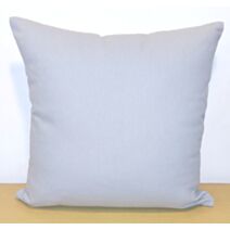 Coussin déhoussable coton Jaya gris clair 40x40cm - INVENTIV