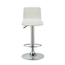 Tabouret de bar réglable 39,5 x 43 x 75 cm blanc - INVENTIV