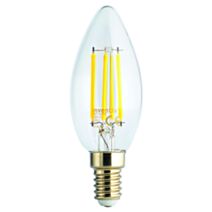 Ampoule Flamme E14 Transparente 470 Lumens 2700K - INVENTIV
