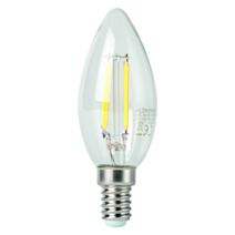 Ampoule Retroled flamme transparent E14 5W blanc neutre - INVENTIV