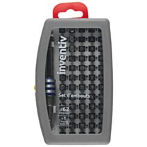 Coffret 62 embouts de vissage avec PE PH/PZ/TX - INVENTIV