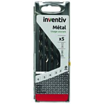 Coffret 5 forets hexagonaux Ø2-3-4-5-6 mm - INVENTIV