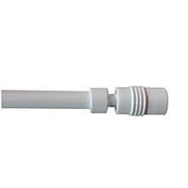 Barre Rideaux Cylindre Extensible 70-110cm Blanc - INVENTIV