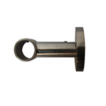 Support Plafond Barre Rideaux Œil Fermé Ø28mm Chromé Brossé - INVENTIV