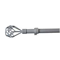 Barre Rideaux Extensible Tya Ø16-19mm 160-300cm Blanc - INVENTIV