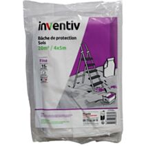 Bâche Protection Fine Couvre Sol 4x5m - INVENTIV