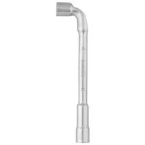 Clé à pipe débouchée 6mm 6 pans chrome vanadium - INVENTIV
