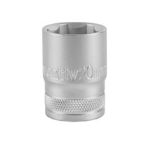 Douille 1/2" 6 pans 20mm chrome vanadium - INVENTIV