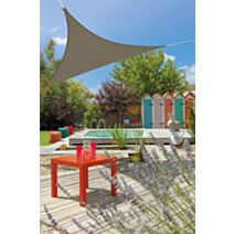Voile d'ombrage triangulaire Primo 3m Grège - INVENTIV