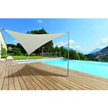 Voile ombrage triangulaire Primo 3x3,6m Ivoire - INVENTIV