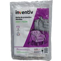 Bâche Protection Fine Couvre Meuble 4x5m - INVENTIV