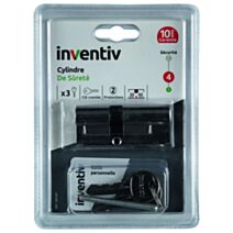 Cylindre de Serrure Surêté L.30+40mm - INVENTIV
