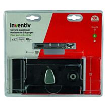 Serrure applique 4 gorges 140x80mm 2 clés gauche - INVENTIV