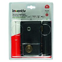 Serrure en applique verticale 75x130mm, ouverture droite - INVENTIV