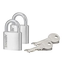 2 Cadenas + 2 Clés Aluminium 30mm - INVENTIV