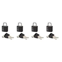 4 Cadenas + Clés Aluminium 20mm - INVENTIV