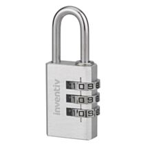 Cadenas à 3 Codes Corps Aluminium 30mm - INVENTIV