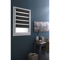 Store enrouleur Jour/Nuit gris foncé 95x250cm - INVENTIV