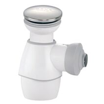 Ensemble Siphon et bonde quick-clac de lavabo sans trop-plein- INVENTIV
