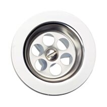Bonde à bouchon pour évier 1 bac Ø50mm sans trop plein - INVENTIV