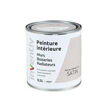 Peinture intérieure Murs Boiseries Radiateurs satin marron châtaigne 6 0,5L - INVENTIV