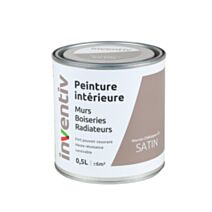 Peinture Murs Boiseries Radiateurs satin 0,5L marron châtaigne 3 - INVENTIV