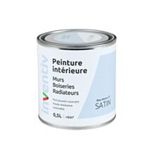 Peinture intérieure Murs Boiseries Radiateurs satin bleu marin 0,5L - INVENTIV