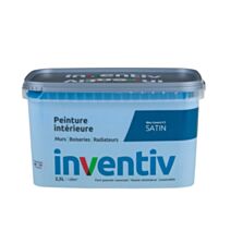 Peinture Murs/Boiseries/Radiateurs satin Bleu canard 2 2,5L - INVENTIV