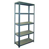 Etagère 5 plateaux métal époxy blanc 176x75x30 cm - INVENTIV
