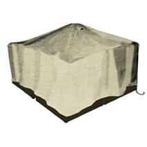 Housse salon bas 4 places 145x136x75cm beige - INVENTIV