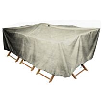 Housse table rectangle XL 240x130x60cm beige - INVENTIV
