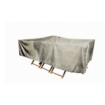 Housse table rectangle XXL 310x130x60cm beige - INVENTIV