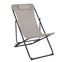 Chaise relax taupe - INVENTIV