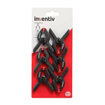 6 Pinces à ressort 25mm - INVENTIV