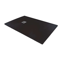 Receveur extra plat Mia 120x90x3cm Noir Texture ardoise - INVENTIV