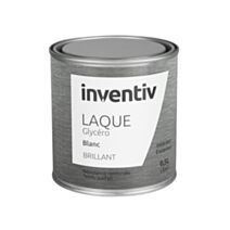 Peinture Laque Glycéro Blanc Brillant 0,5L - INVENTIV
