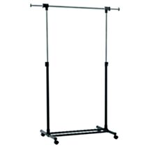 Portant simple extensible métal noir H.172x107x51cm - INVENTIV    