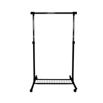 Portant simple extensible métal noir H.172x107x51cm - INVENTIV    