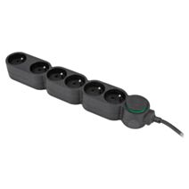 Multiprise 6 Prises 16A 1,5m Noir - INVENTIV