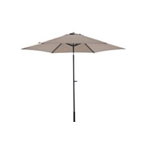 Parasol droit Ø3m aluminium taupe - INVENTIV