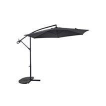 Parasol déporté Essentia aluminium Ø3m gris chine - INVENTIV