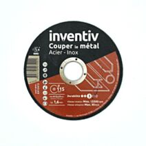Disque Métal/Inox 115x1,6mm - INVENTIV