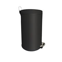 Poubelle de cuisine à pédale Vénus 30L Noir mat - INVENTIV